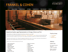 Tablet Screenshot of frankelandcohen.com
